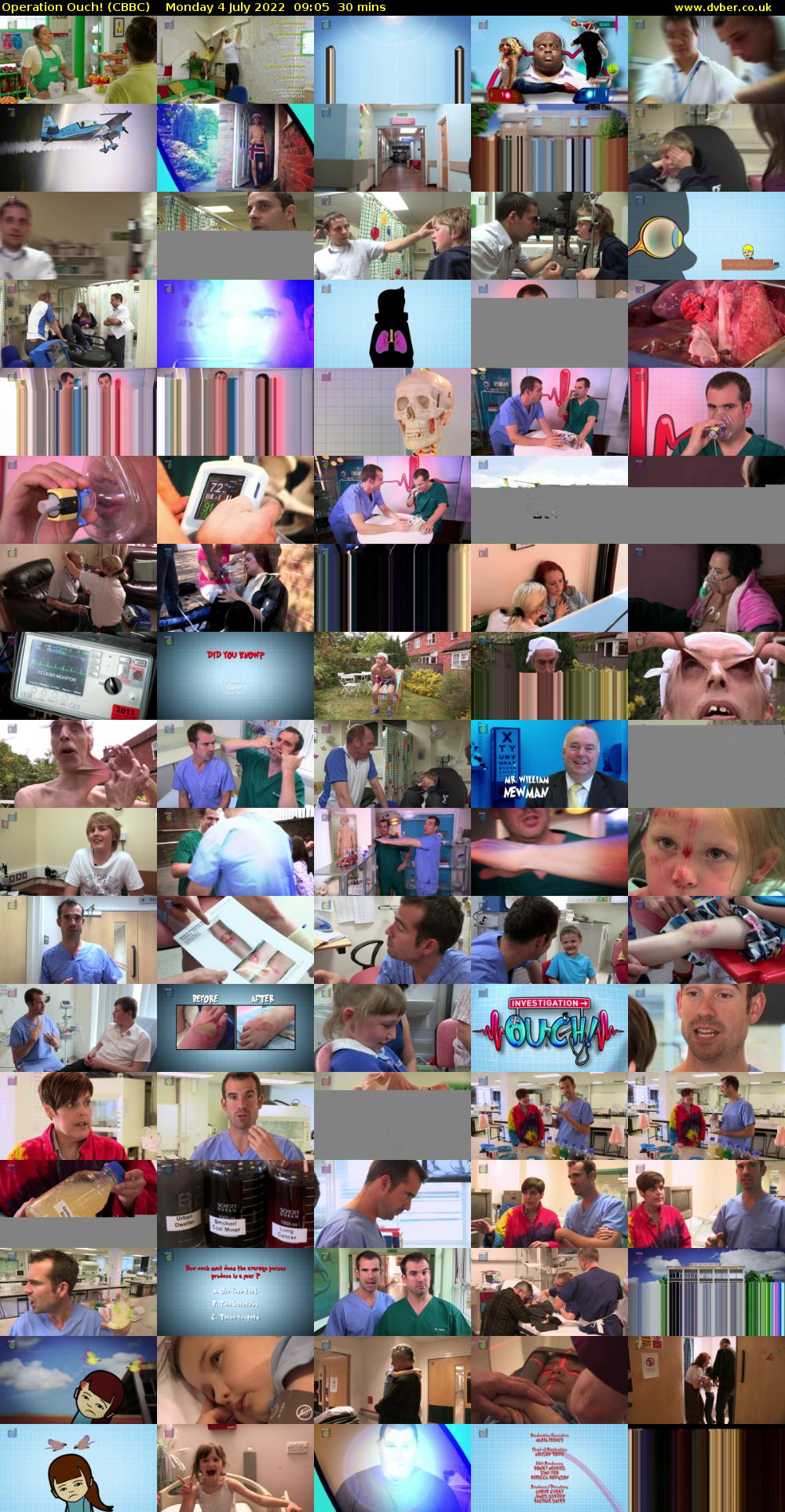 Operation Ouch! (CBBC) Monday 4 July 2022 09:05 - 09:35