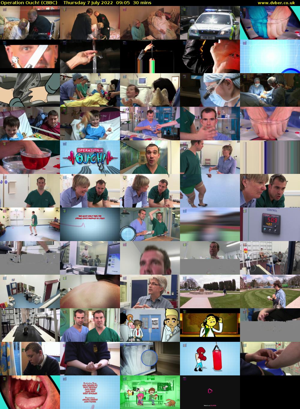 Operation Ouch! (CBBC) Thursday 7 July 2022 09:05 - 09:35