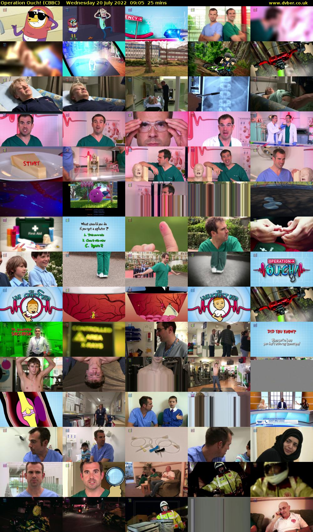 Operation Ouch! (CBBC) Wednesday 20 July 2022 09:05 - 09:30