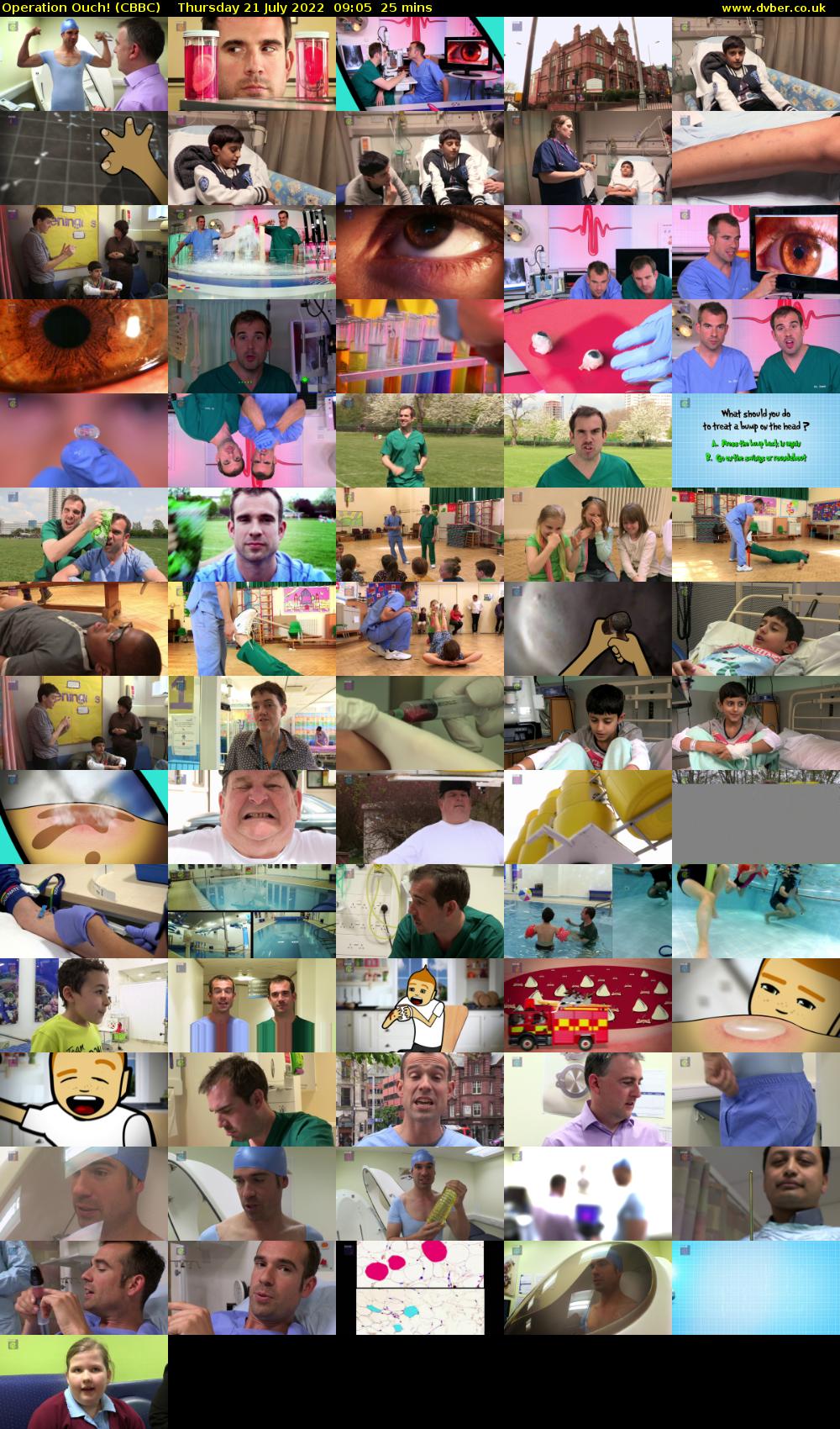 Operation Ouch! (CBBC) Thursday 21 July 2022 09:05 - 09:30