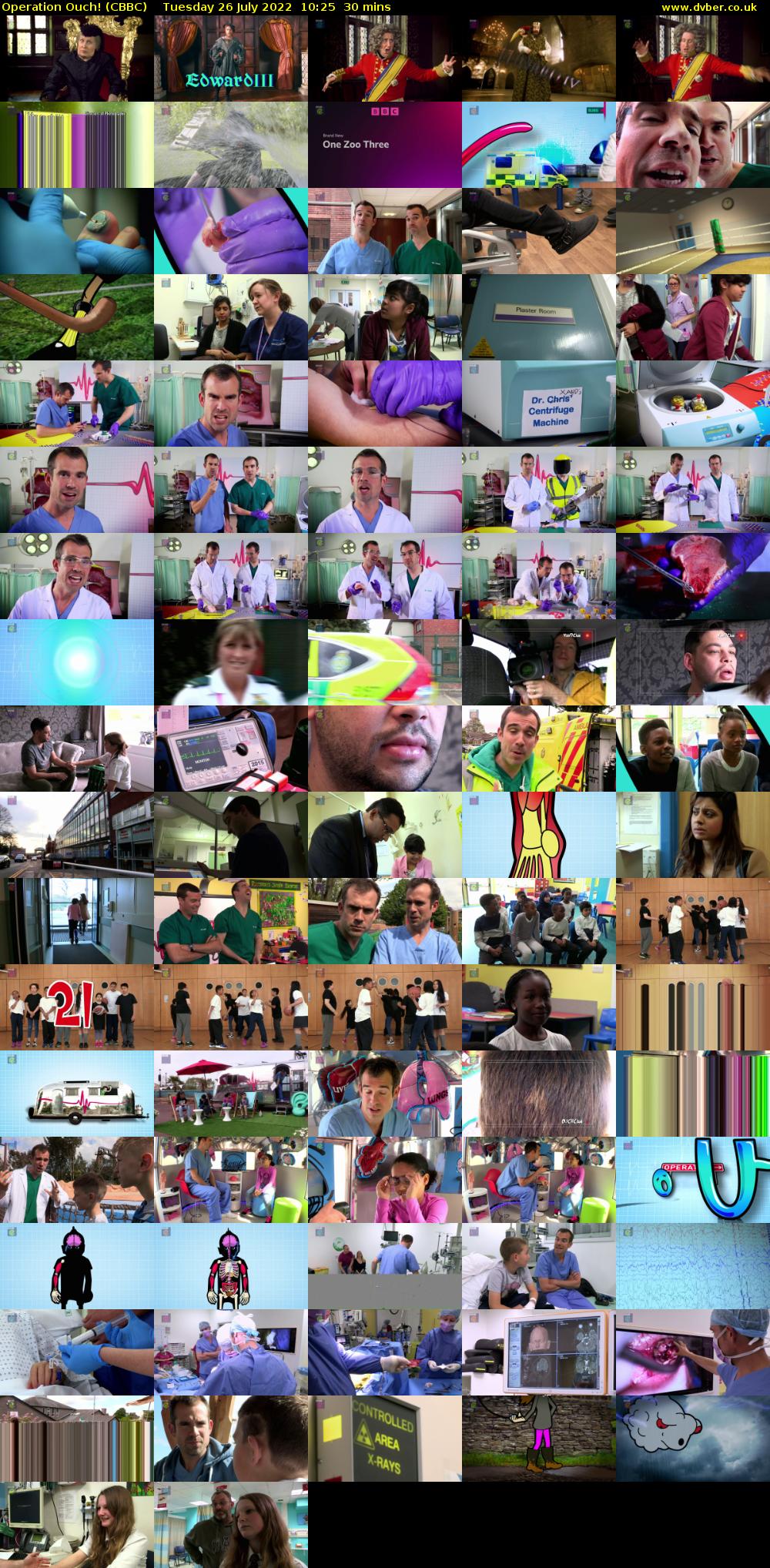 Operation Ouch! (CBBC) Tuesday 26 July 2022 10:25 - 10:55