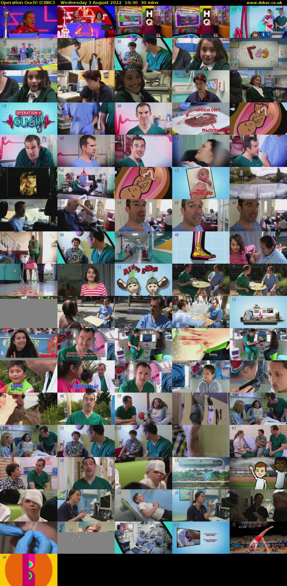 Operation Ouch! (CBBC) Wednesday 3 August 2022 10:30 - 11:00