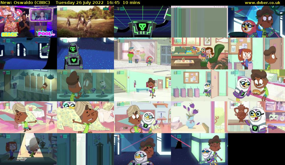Oswaldo (CBBC) Tuesday 26 July 2022 16:45 - 16:55