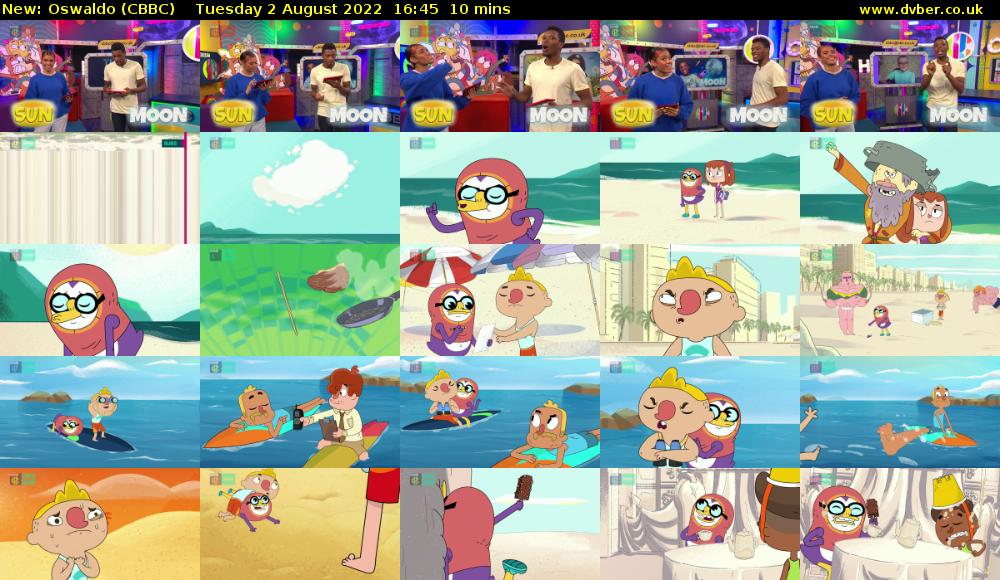 Oswaldo (CBBC) Tuesday 2 August 2022 16:45 - 16:55