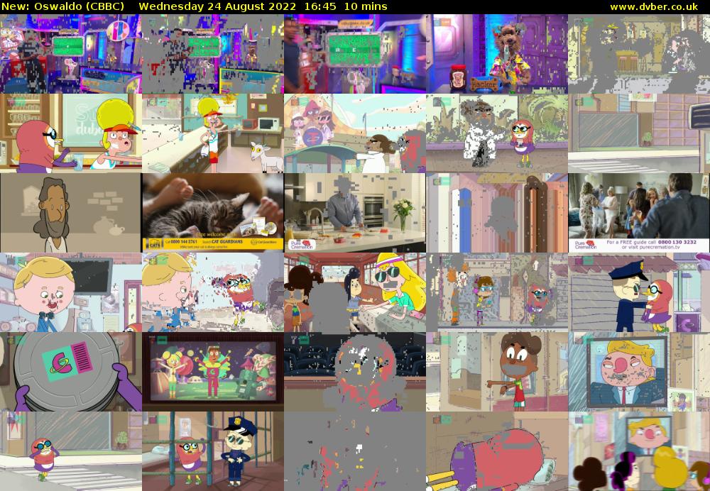 Oswaldo (CBBC) Wednesday 24 August 2022 16:45 - 16:55