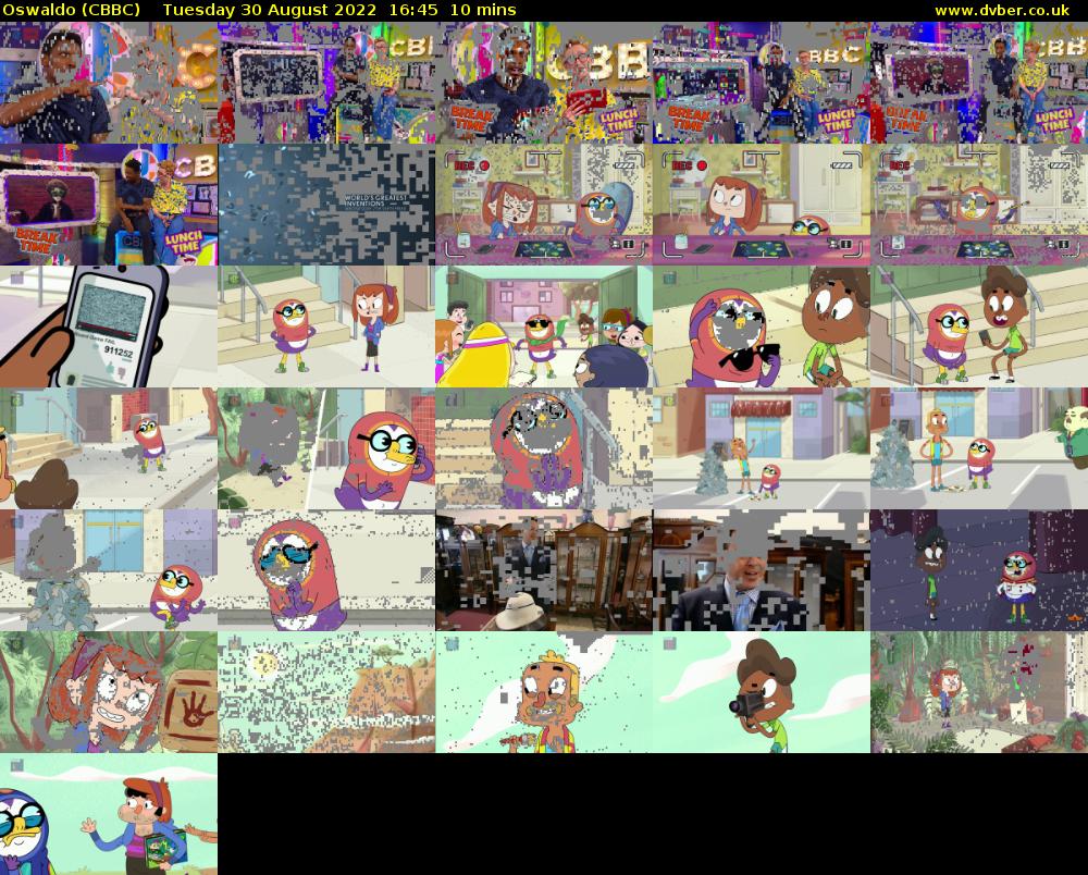 Oswaldo (CBBC) Tuesday 30 August 2022 16:45 - 16:55