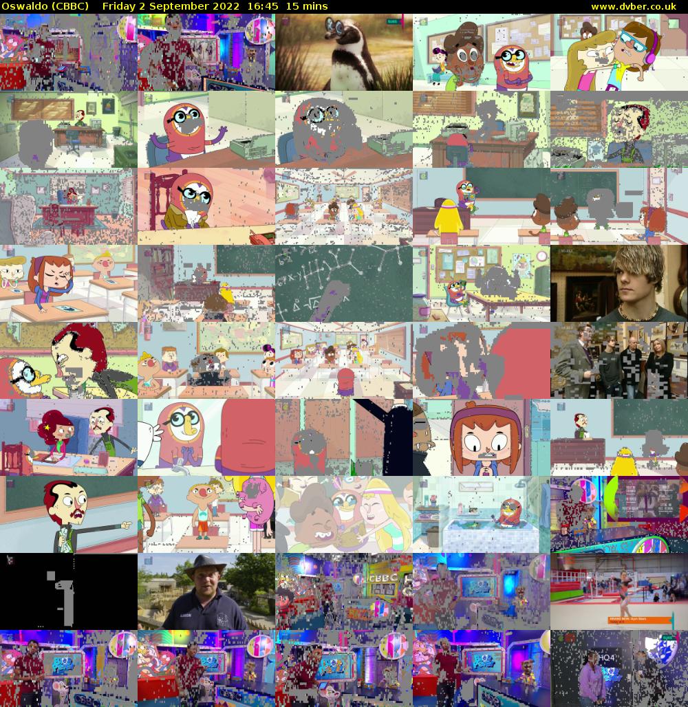 Oswaldo (CBBC) Friday 2 September 2022 16:45 - 17:00