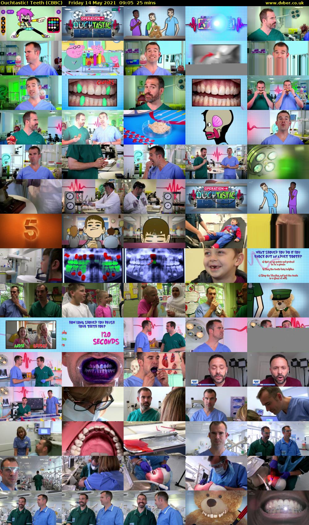 Ouchtastic! Teeth (CBBC) Friday 14 May 2021 09:05 - 09:30