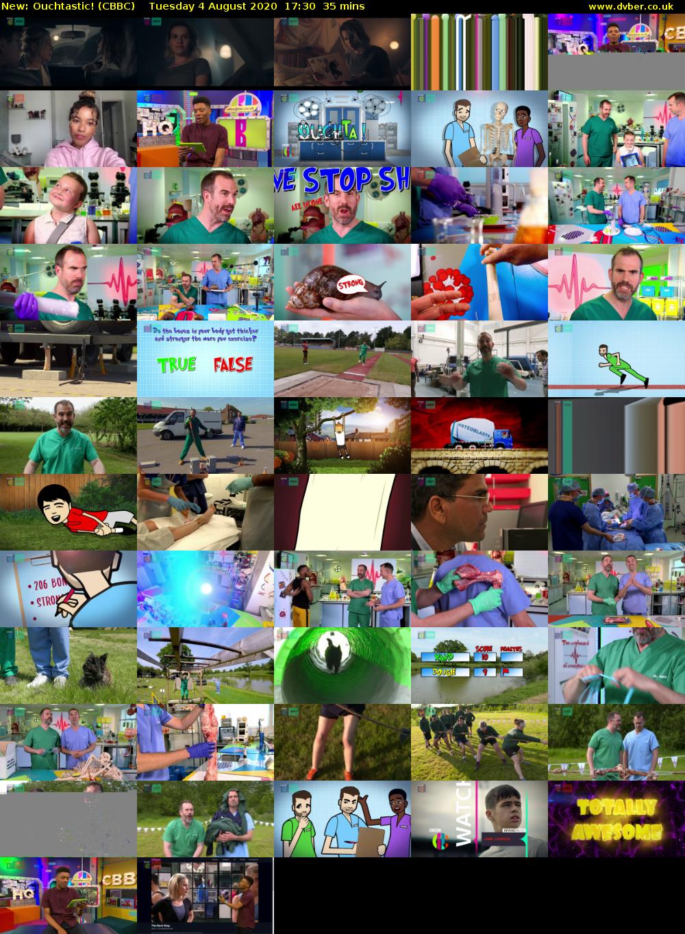 Ouchtastic! (CBBC) Tuesday 4 August 2020 17:30 - 18:05