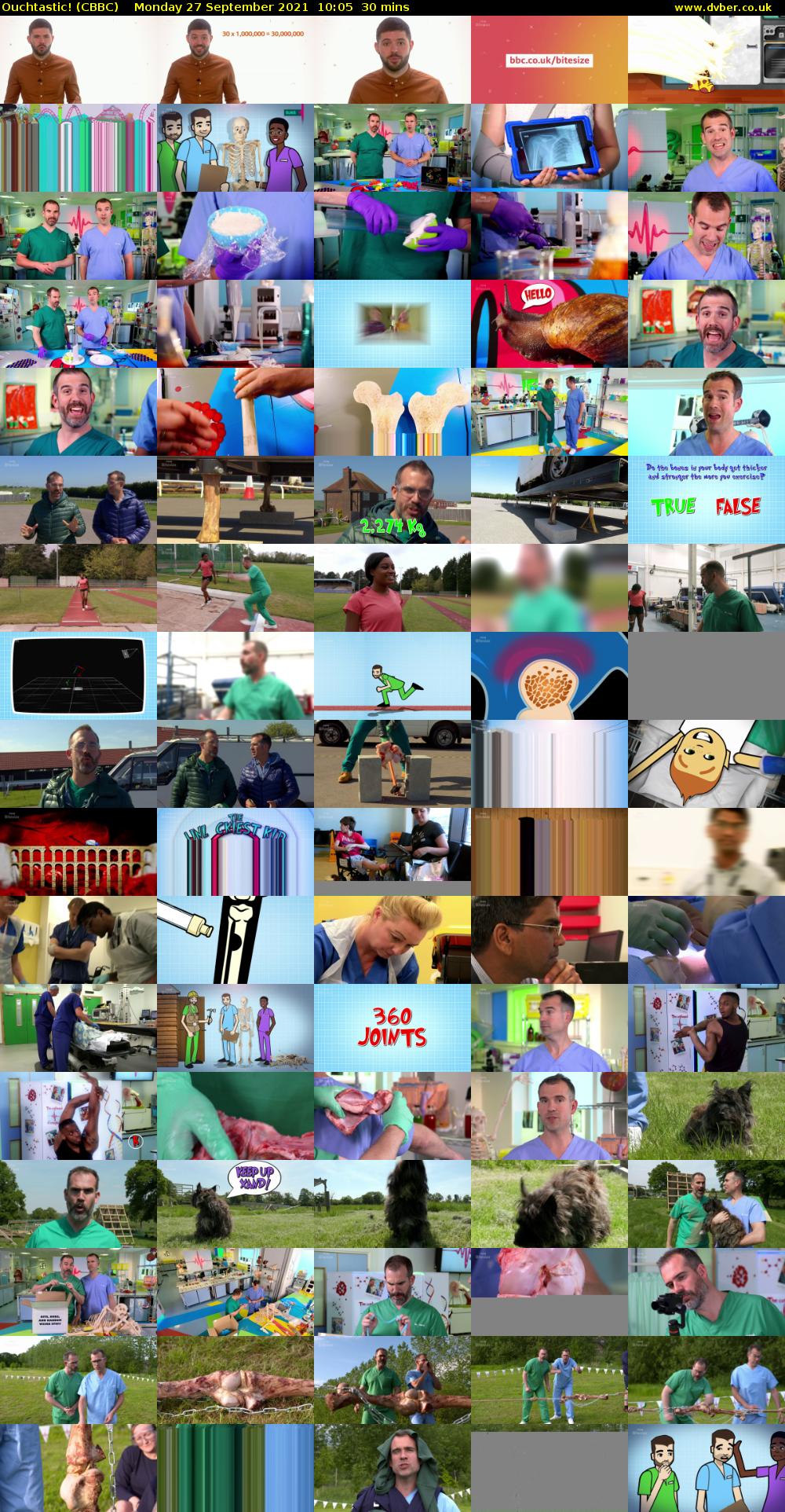 Ouchtastic! (CBBC) Monday 27 September 2021 10:05 - 10:35