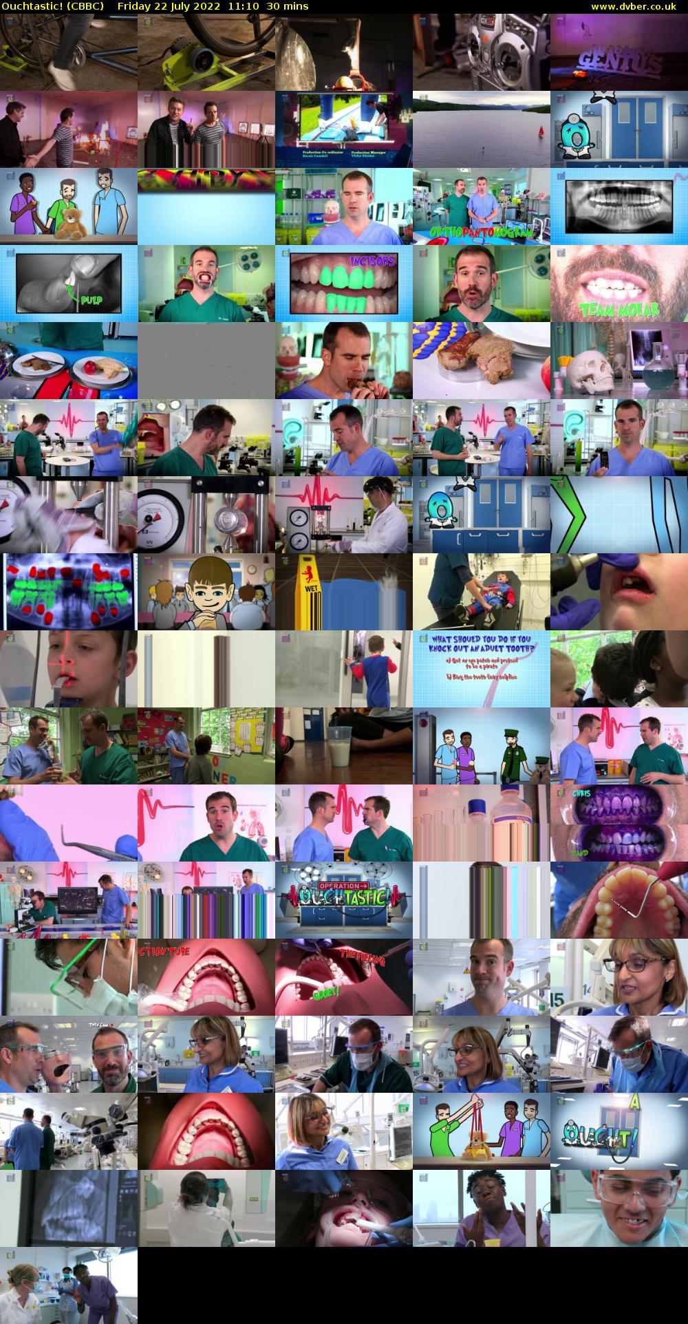 Ouchtastic! (CBBC) Friday 22 July 2022 11:10 - 11:40