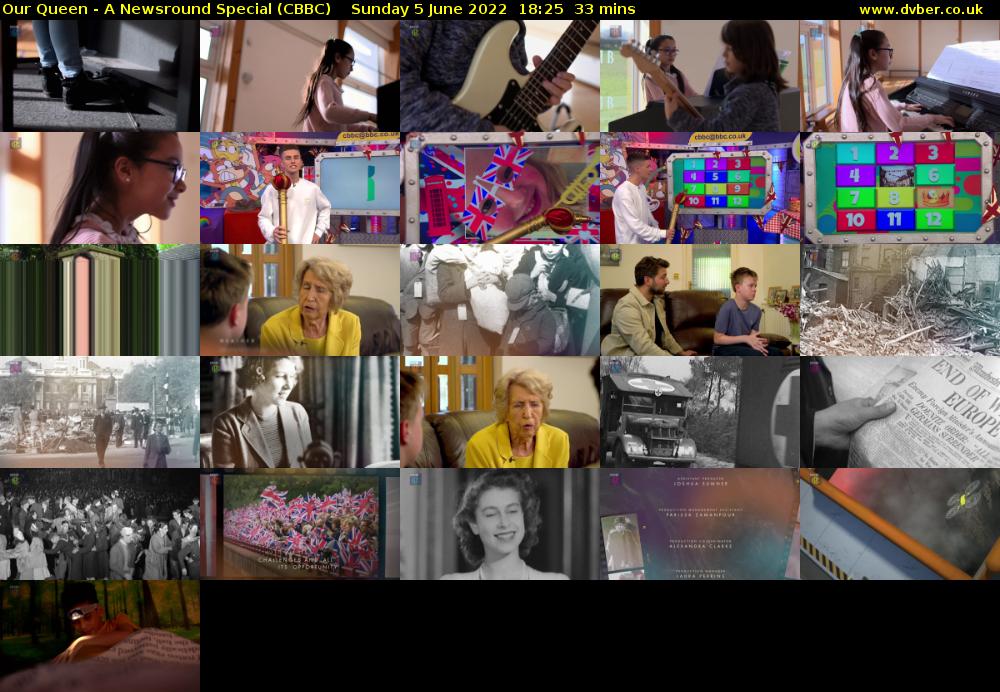 Our Queen - A Newsround Special (CBBC) Sunday 5 June 2022 18:25 - 18:58