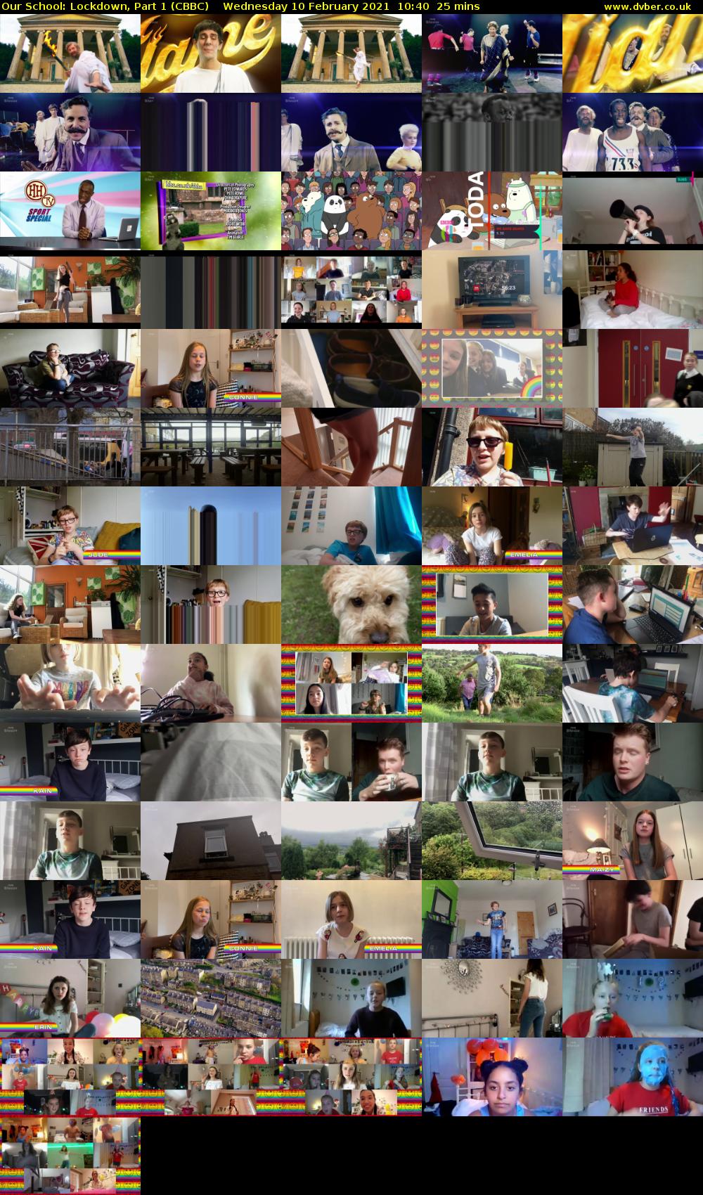 Our School: Lockdown, Part 1 (CBBC) Wednesday 10 February 2021 10:40 - 11:05