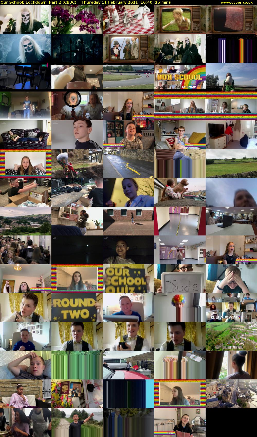 Our School: Lockdown, Part 2 (CBBC) Thursday 11 February 2021 10:40 - 11:05