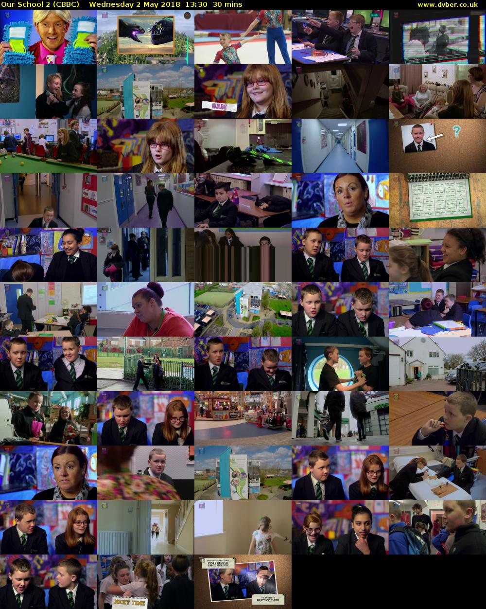 Our School 2 (CBBC) Wednesday 2 May 2018 13:30 - 14:00