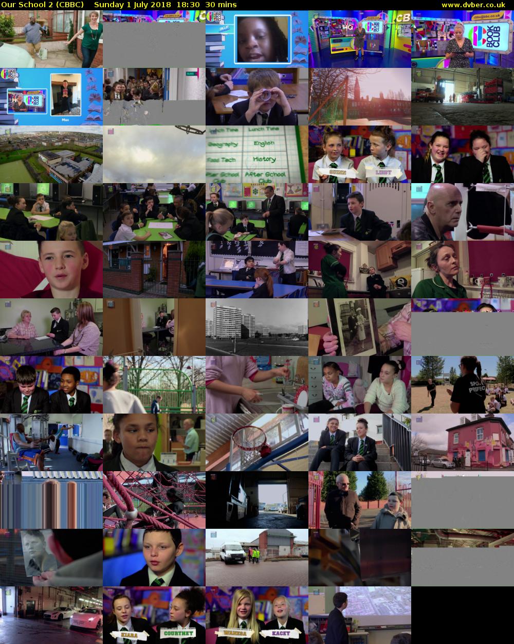 Our School 2 (CBBC) Sunday 1 July 2018 18:30 - 19:00