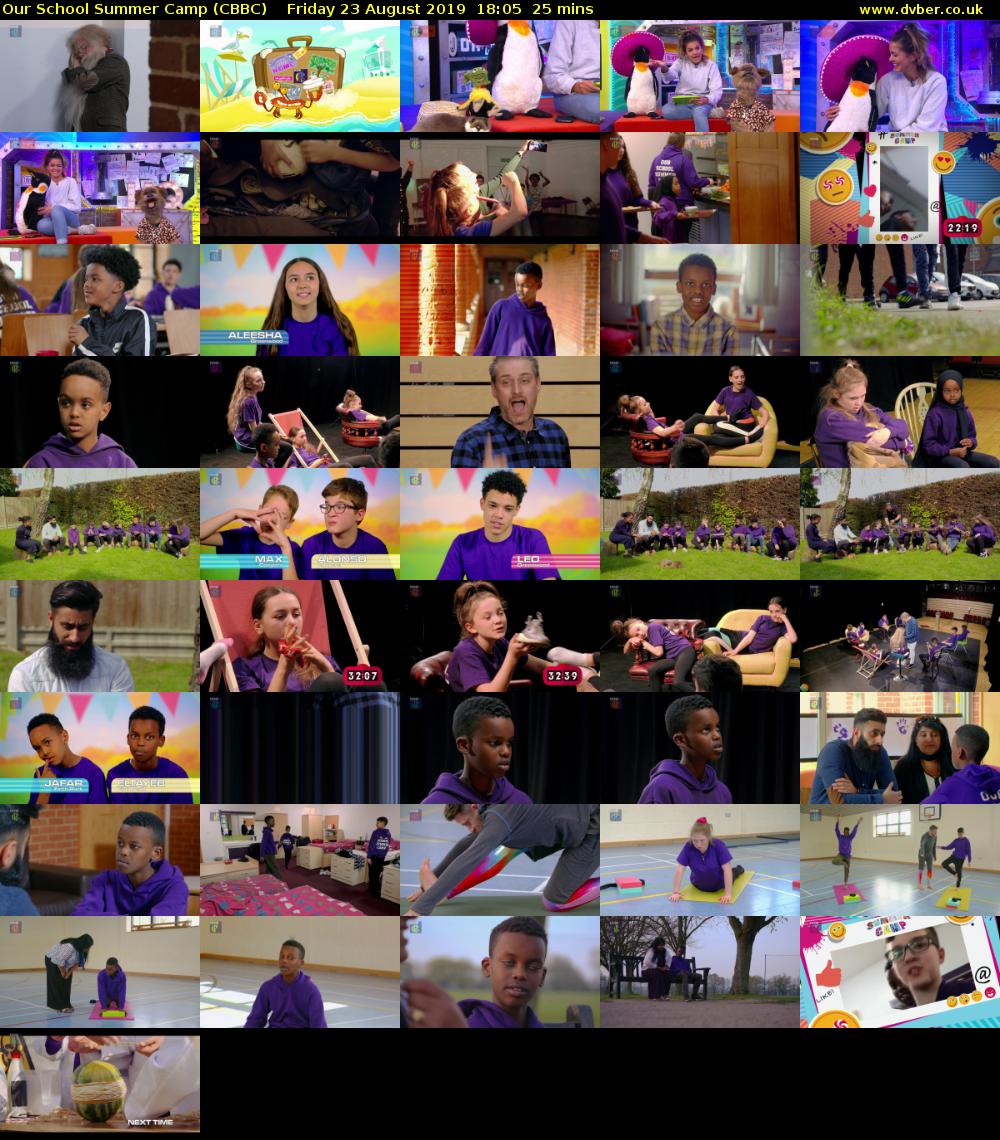 Our School Summer Camp (CBBC) Friday 23 August 2019 18:05 - 18:30