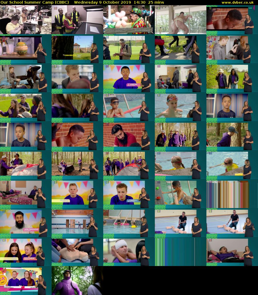 Our School Summer Camp (CBBC) Wednesday 9 October 2019 14:30 - 14:55