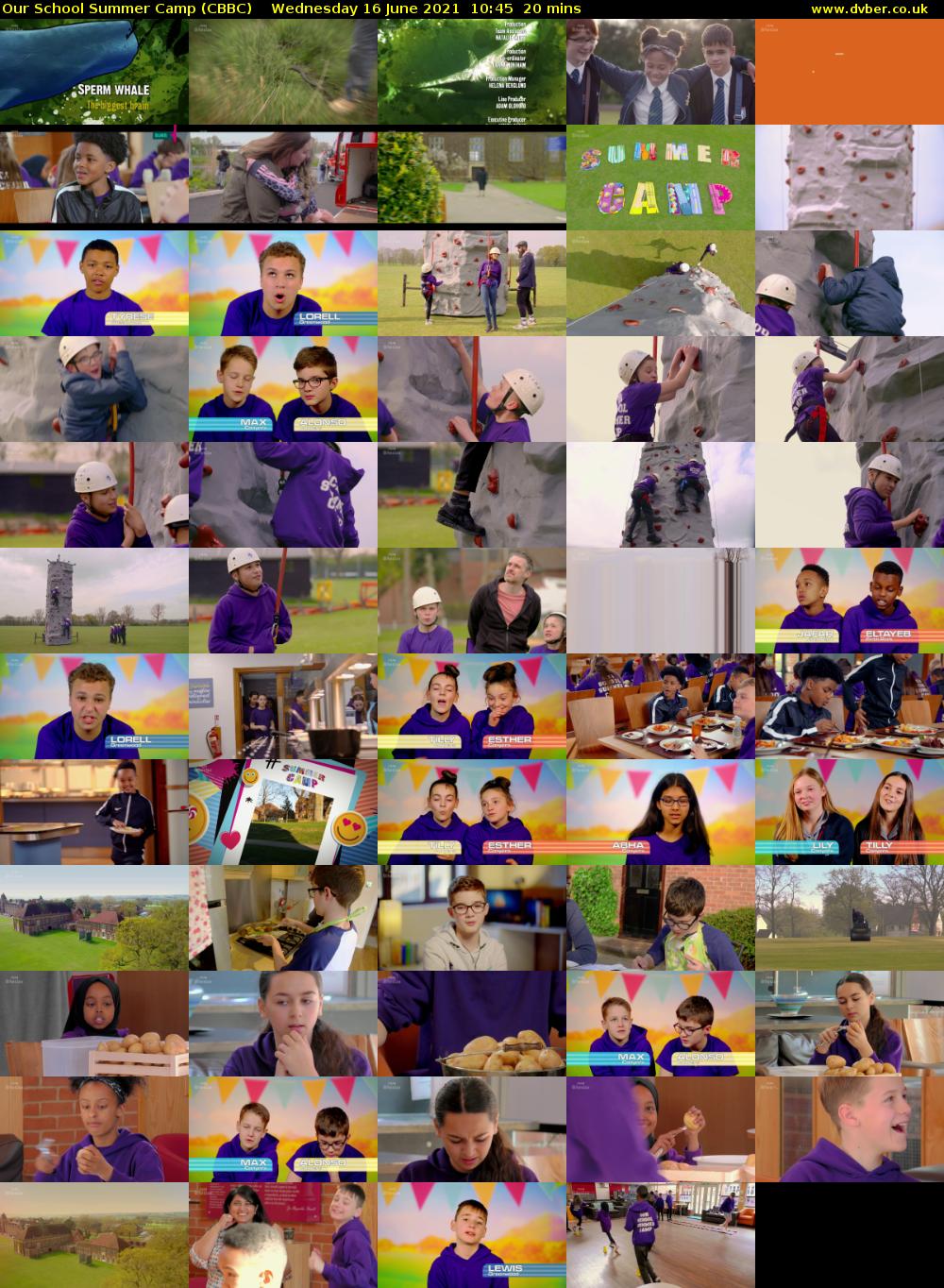 Our School Summer Camp (CBBC) Wednesday 16 June 2021 10:45 - 11:05