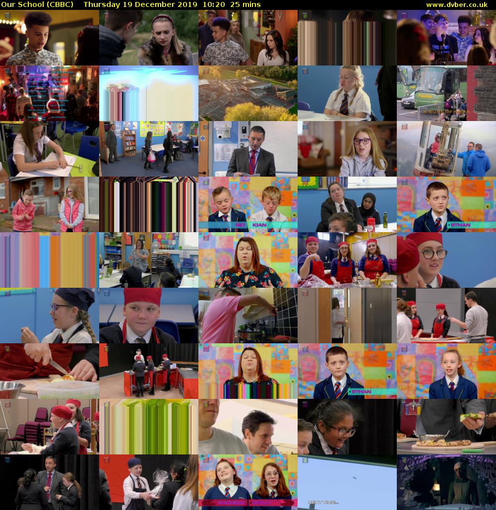 Our School (CBBC) Thursday 19 December 2019 10:20 - 10:45