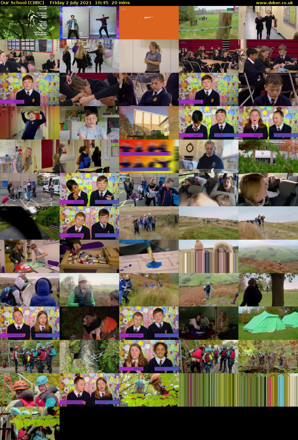 Our School (CBBC) Friday 2 July 2021 10:45 - 11:05