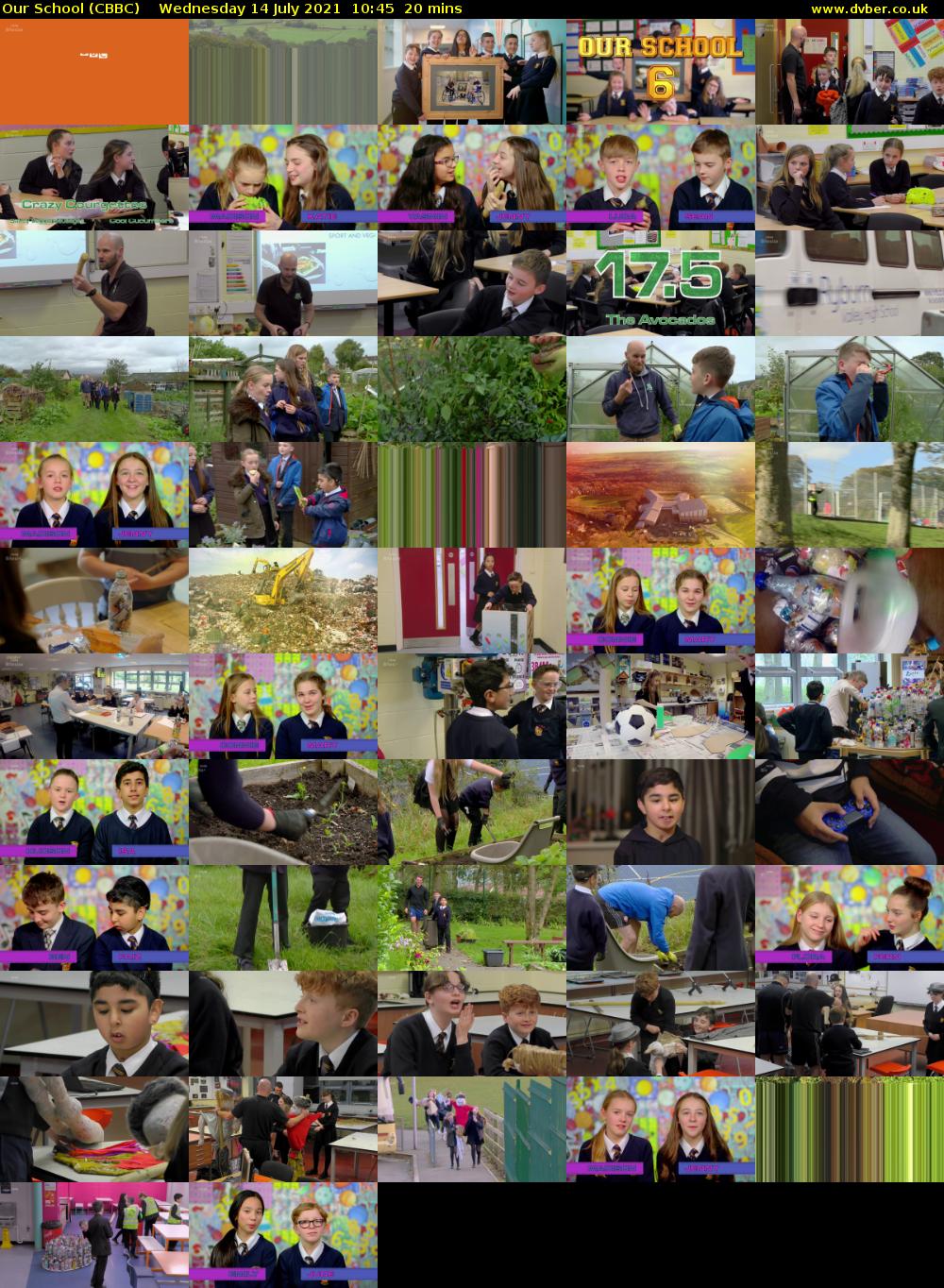 Our School (CBBC) Wednesday 14 July 2021 10:45 - 11:05