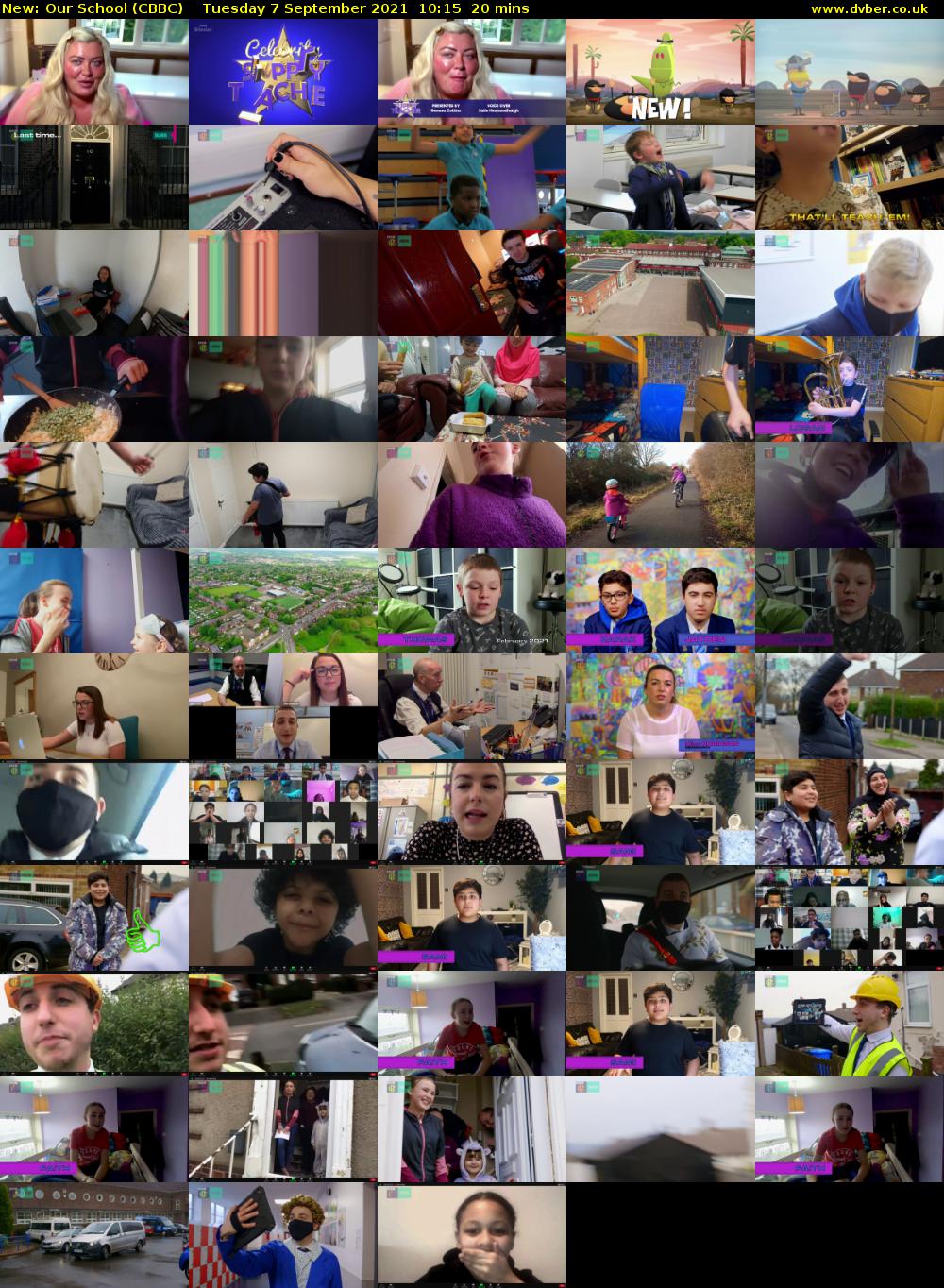 Our School (CBBC) Tuesday 7 September 2021 10:15 - 10:35