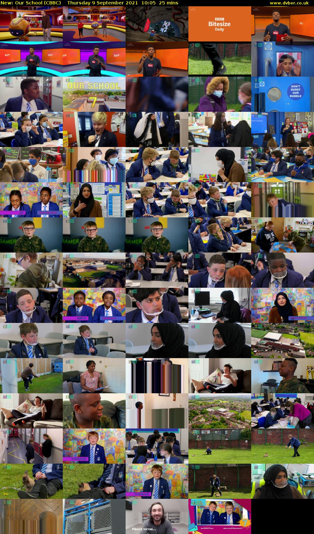 Our School (CBBC) Thursday 9 September 2021 10:05 - 10:30