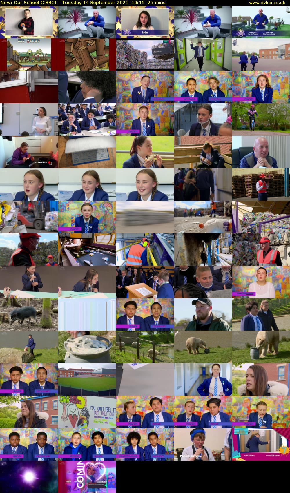 Our School (CBBC) Tuesday 14 September 2021 10:15 - 10:40