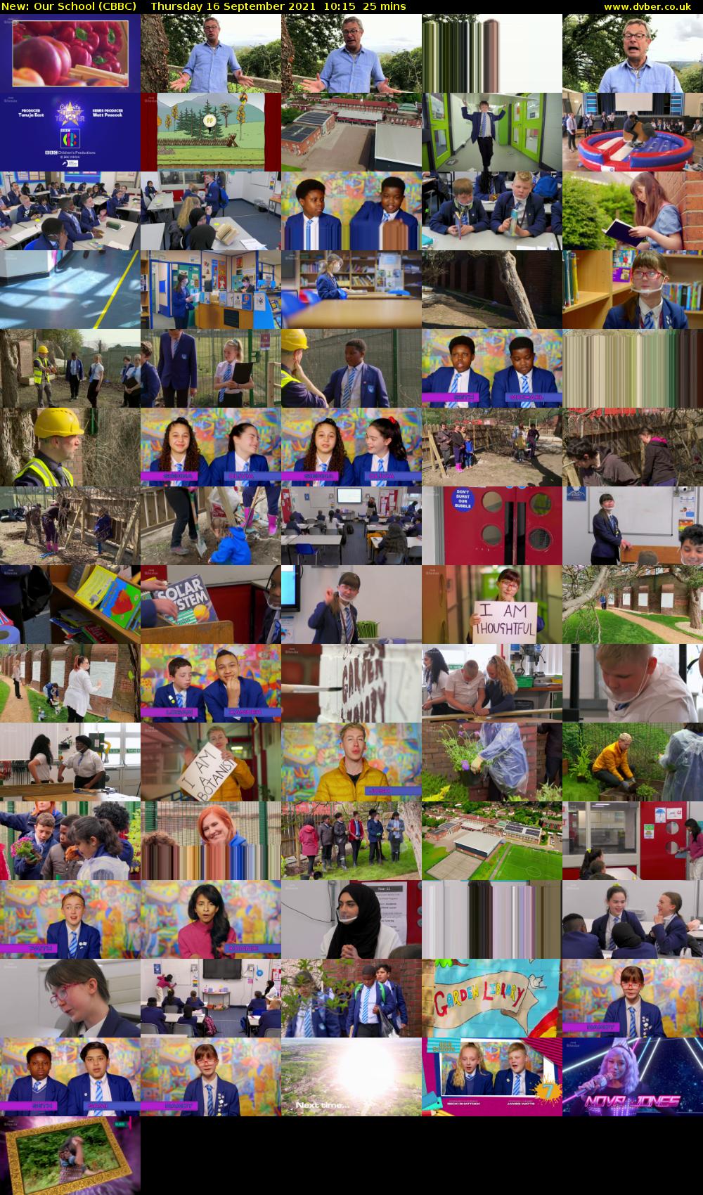 Our School (CBBC) Thursday 16 September 2021 10:15 - 10:40