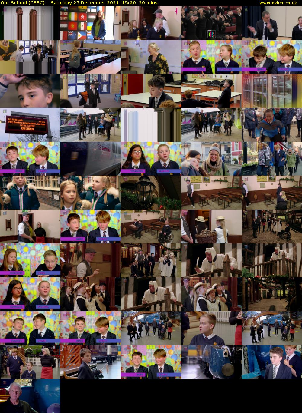 Our School (CBBC) Saturday 25 December 2021 15:20 - 15:40