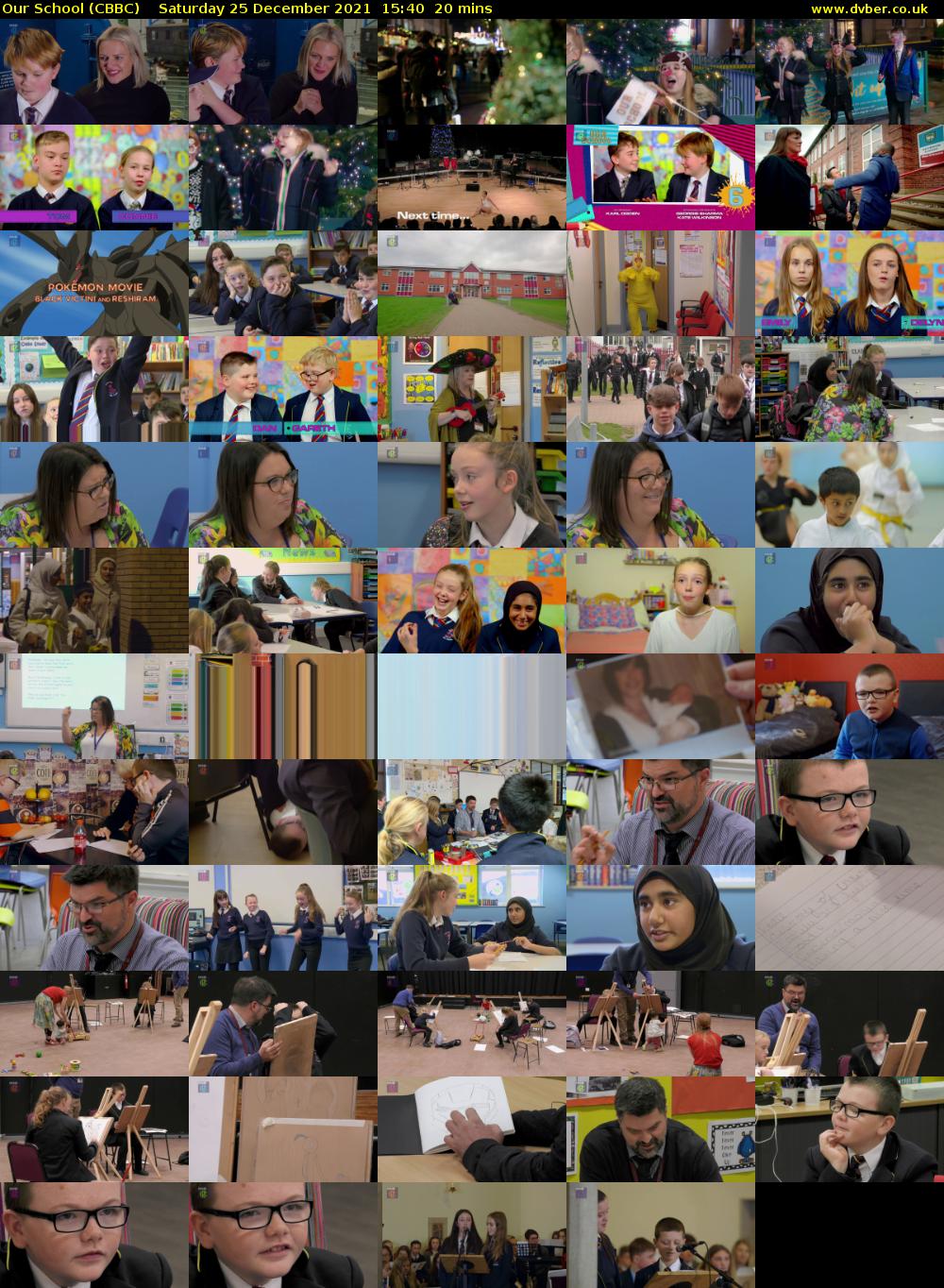 Our School (CBBC) Saturday 25 December 2021 15:40 - 16:00
