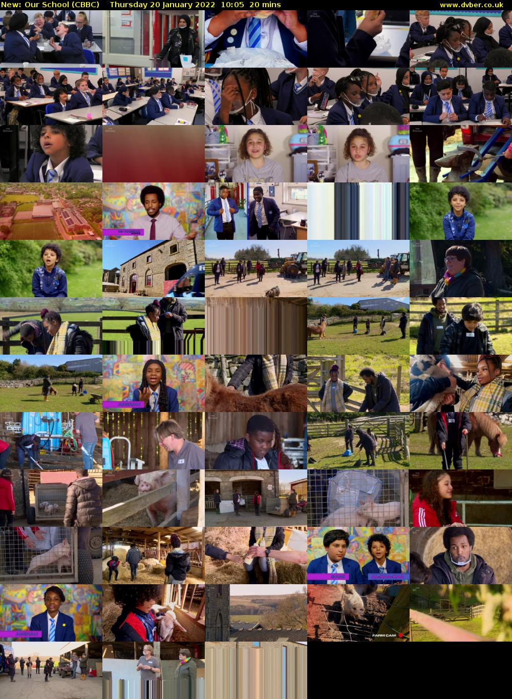 Our School (CBBC) Thursday 20 January 2022 10:05 - 10:25