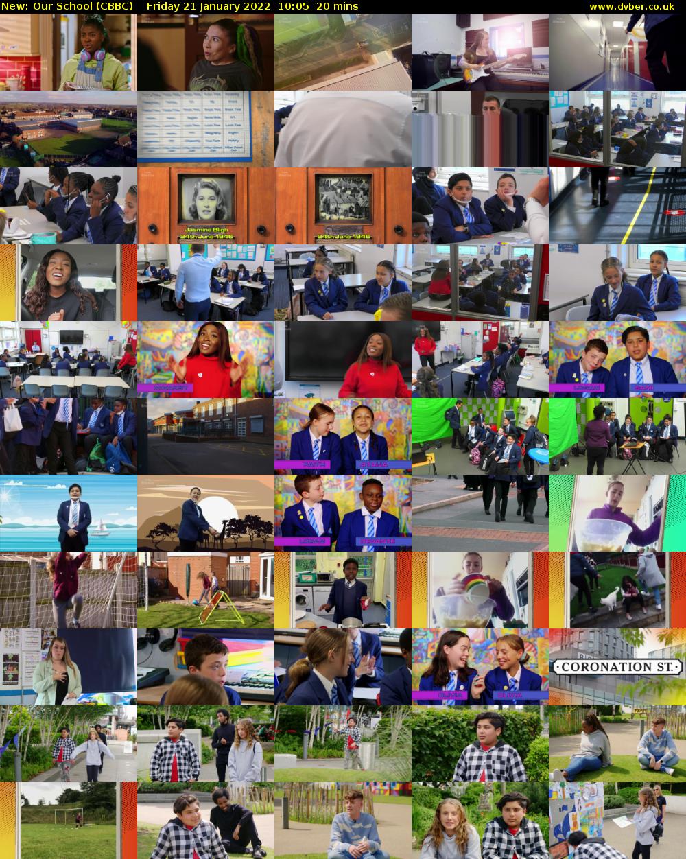 Our School (CBBC) Friday 21 January 2022 10:05 - 10:25