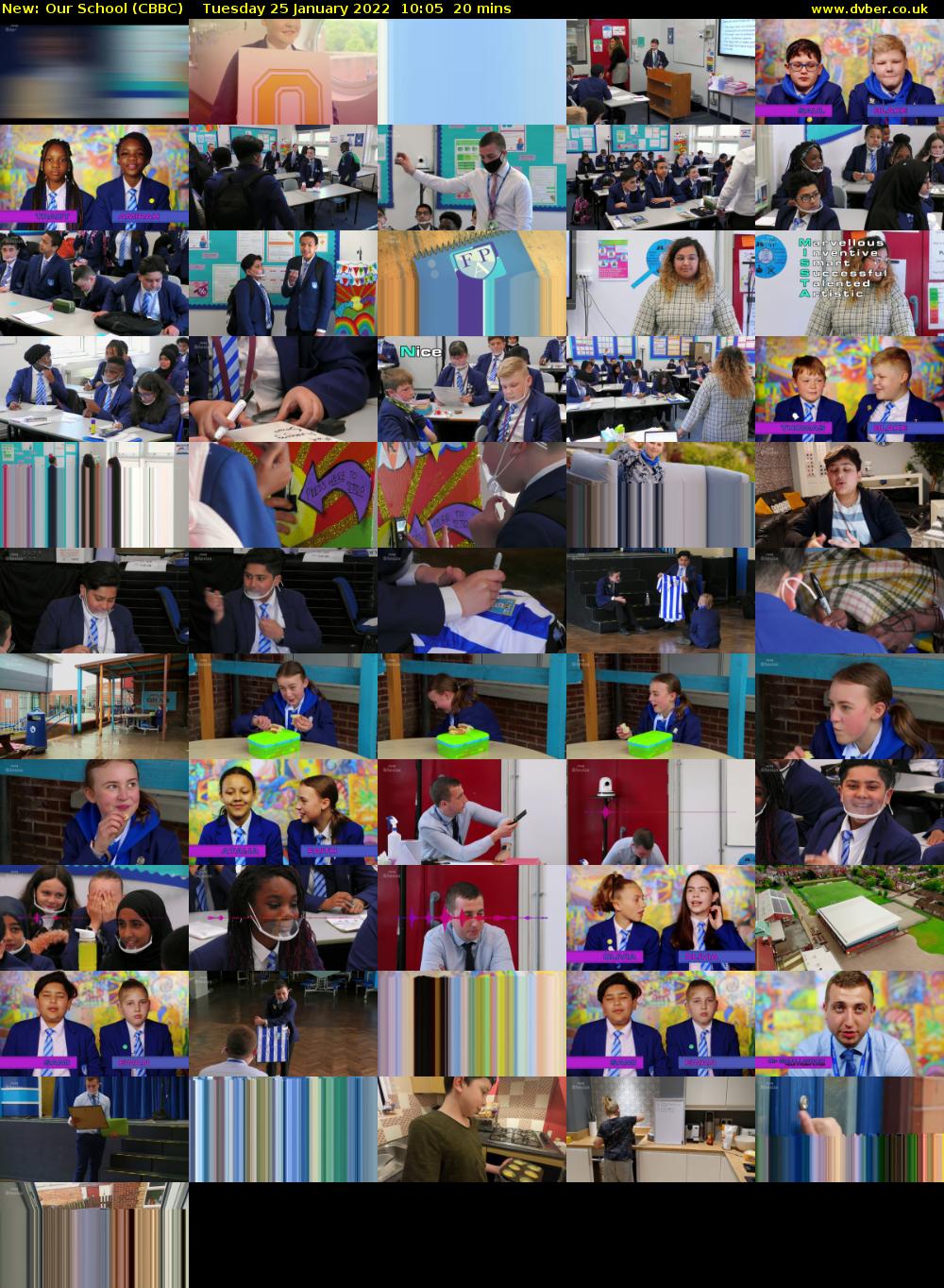 Our School (CBBC) Tuesday 25 January 2022 10:05 - 10:25