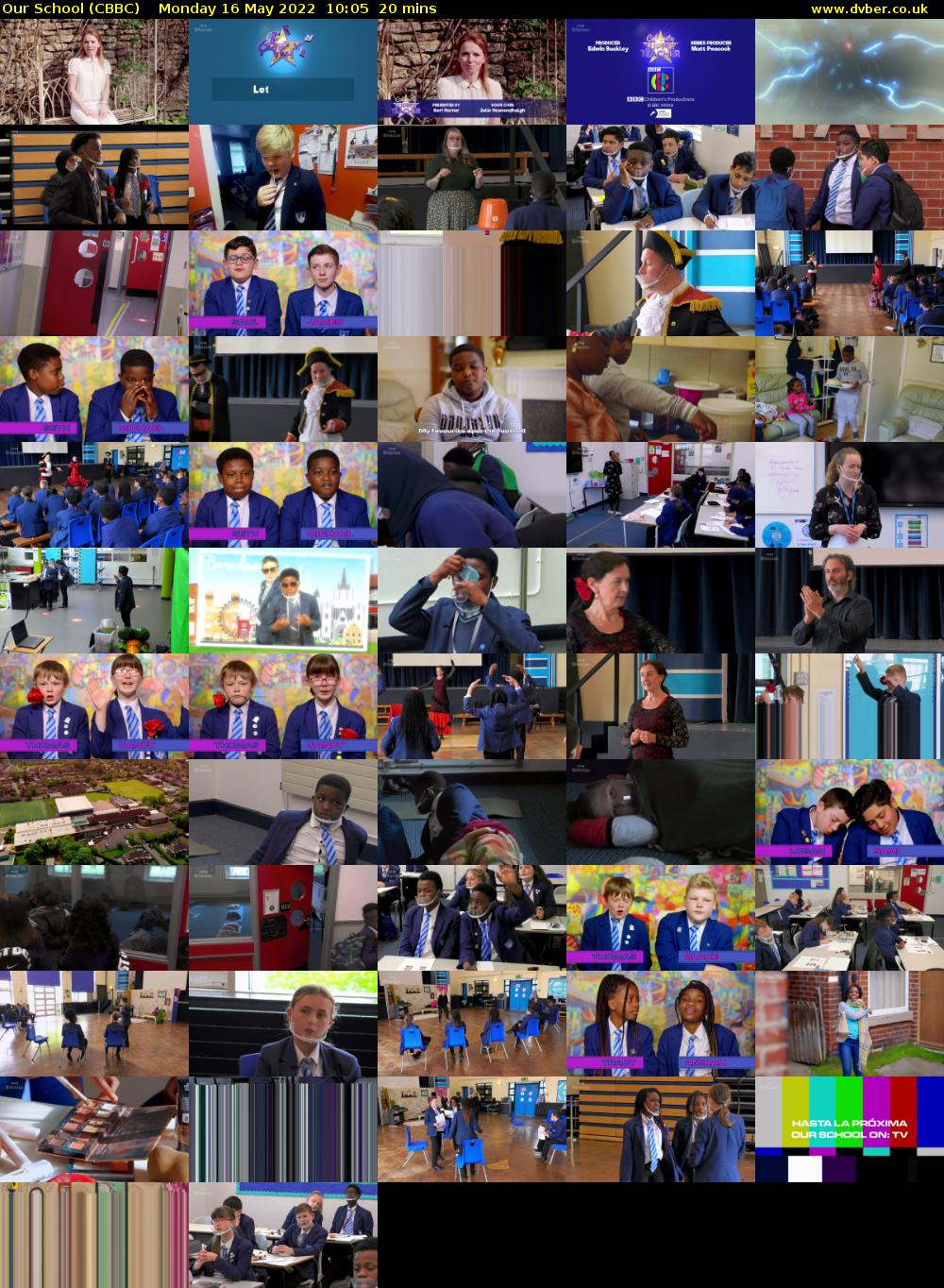 Our School (CBBC) Monday 16 May 2022 10:05 - 10:25