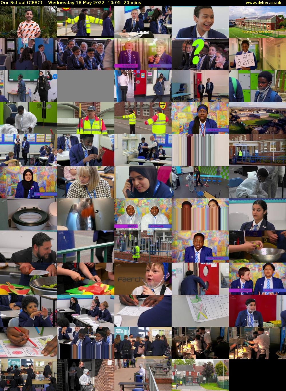 Our School (CBBC) Wednesday 18 May 2022 10:05 - 10:25