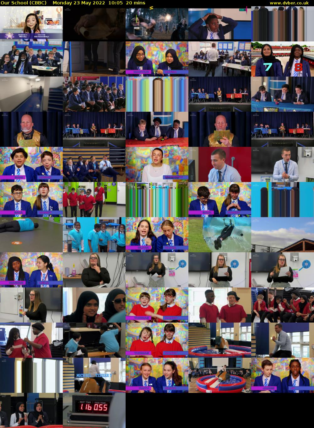 Our School (CBBC) Monday 23 May 2022 10:05 - 10:25