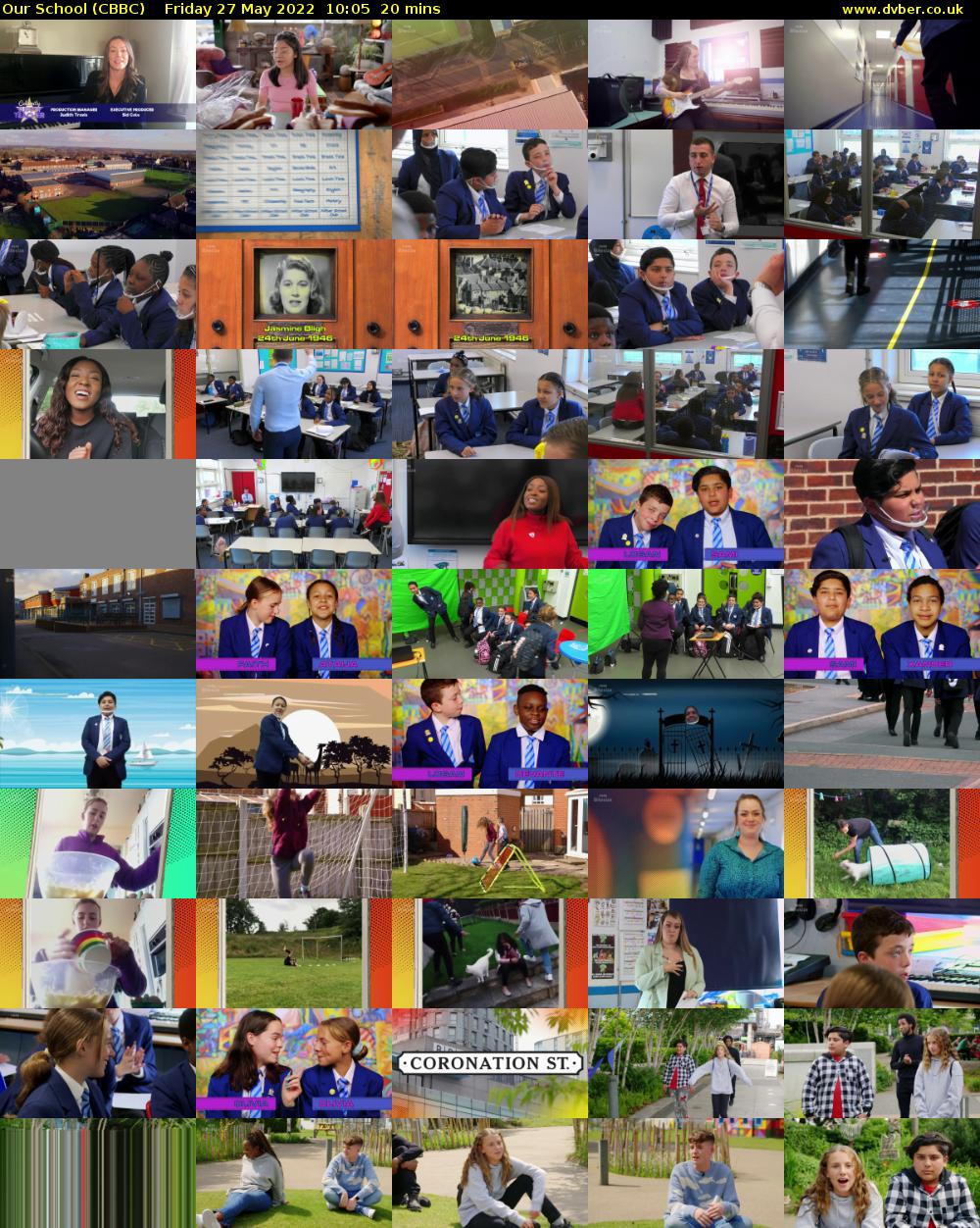Our School (CBBC) Friday 27 May 2022 10:05 - 10:25