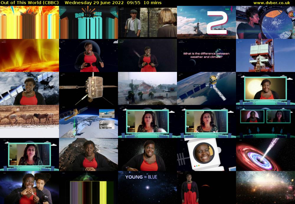 Out of This World (CBBC) Wednesday 29 June 2022 09:55 - 10:05