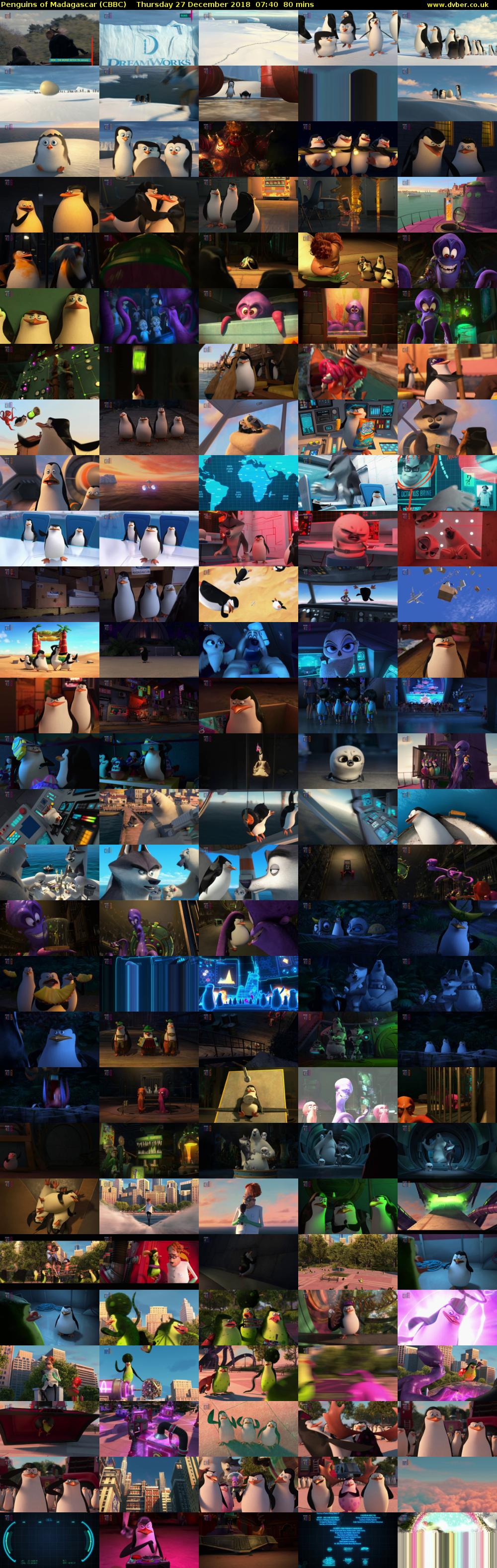 Penguins of Madagascar (CBBC) Thursday 27 December 2018 07:40 - 09:00