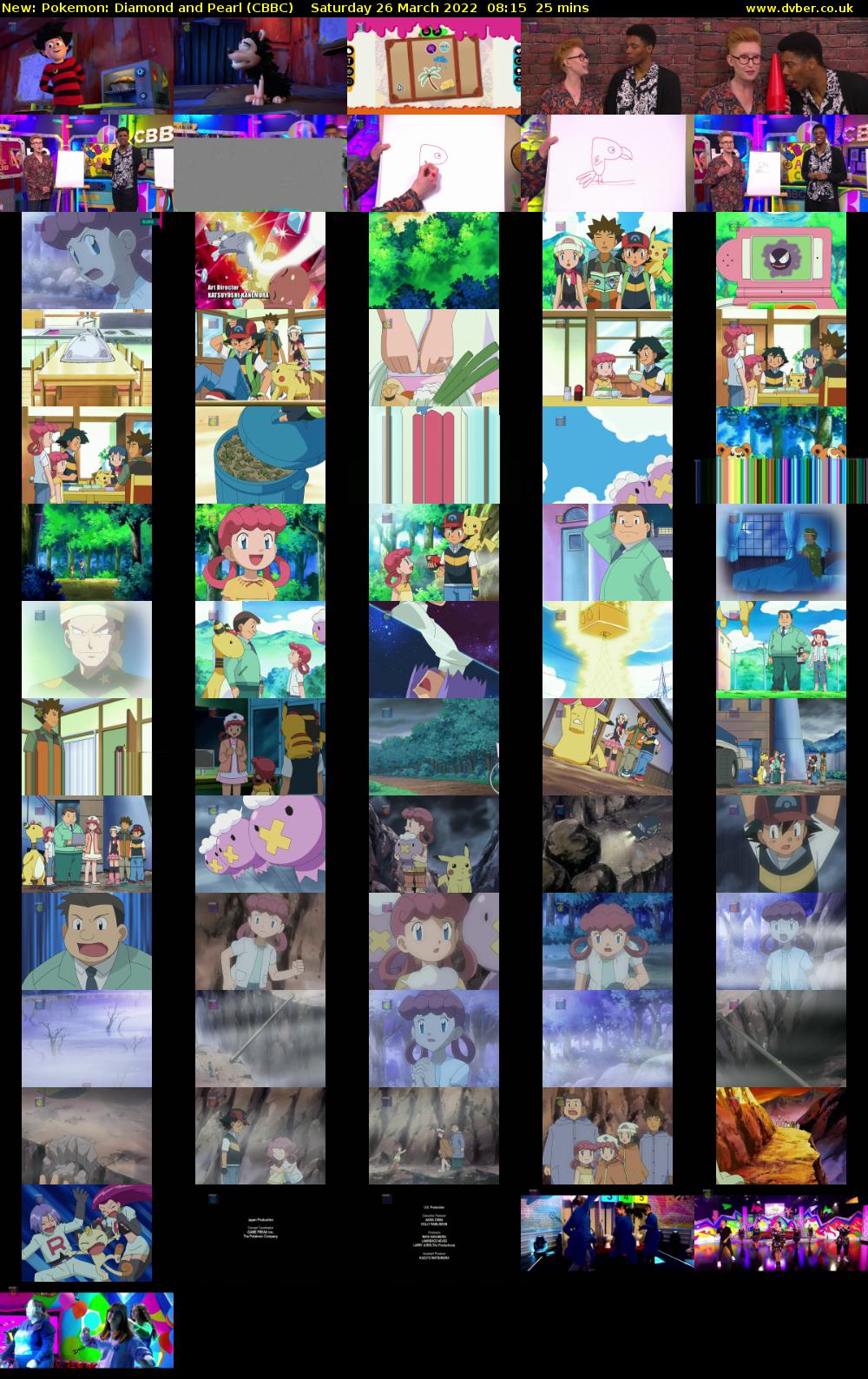 Pokemon: Diamond and Pearl (CBBC) Saturday 26 March 2022 08:15 - 08:40