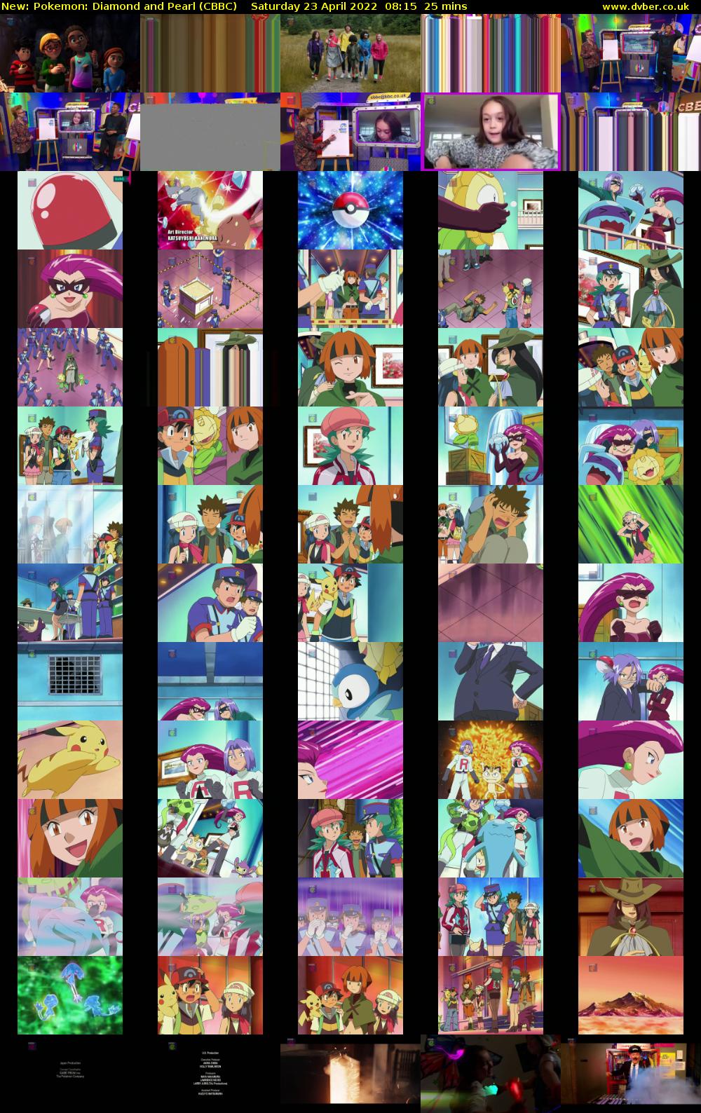 Pokemon: Diamond and Pearl (CBBC) Saturday 23 April 2022 08:15 - 08:40