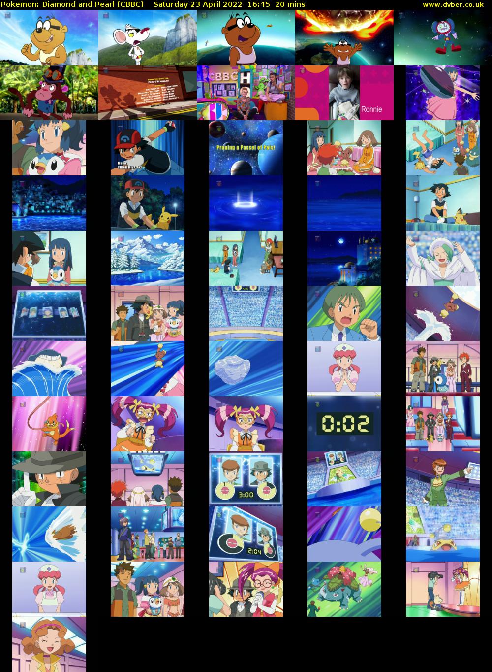 Pokemon: Diamond and Pearl (CBBC) Saturday 23 April 2022 16:45 - 17:05
