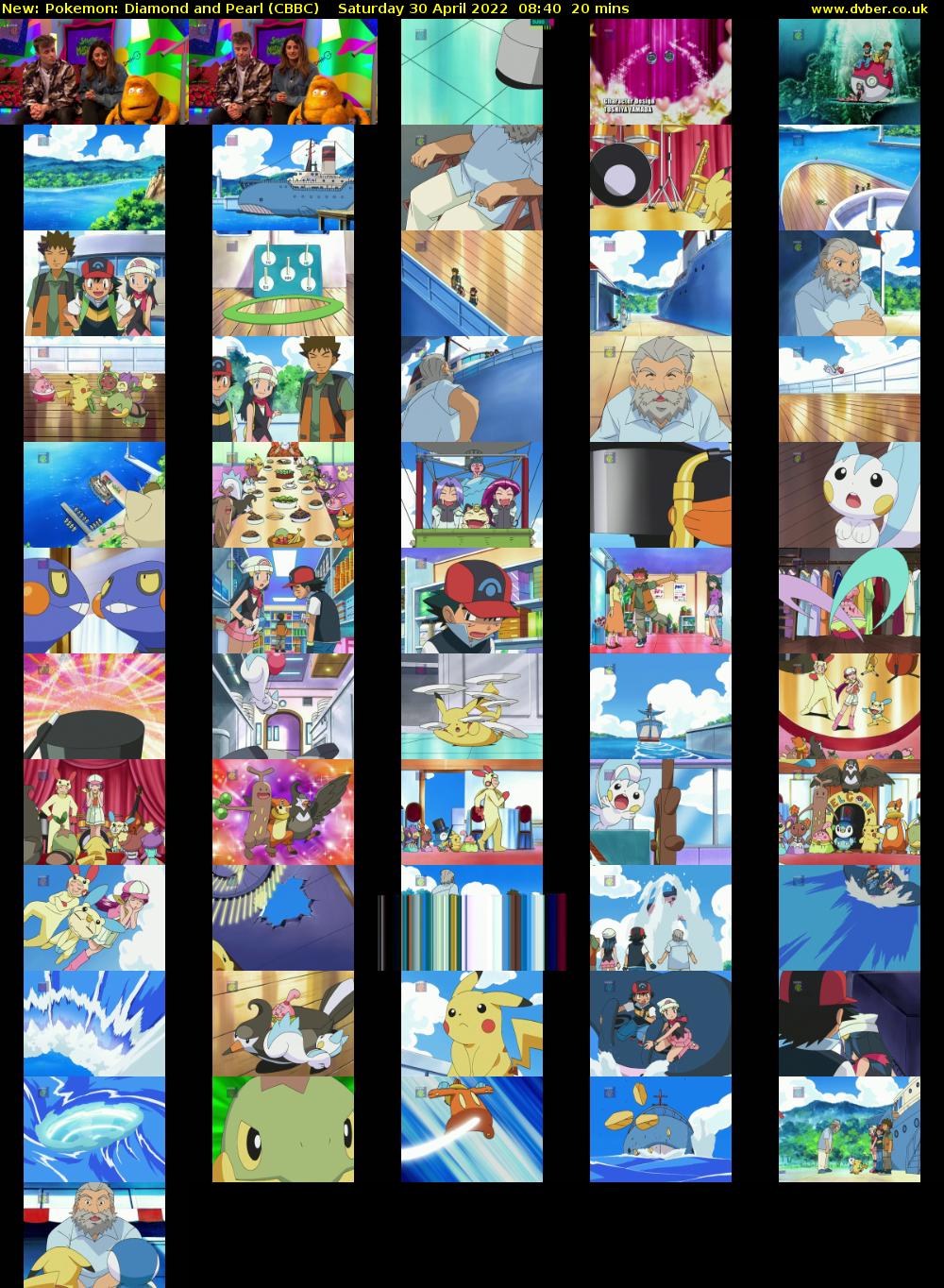 Pokemon: Diamond and Pearl (CBBC) Saturday 30 April 2022 08:40 - 09:00