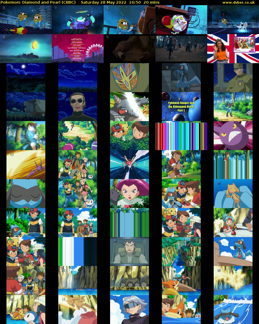 Pokemon: Diamond and Pearl (CBBC) Saturday 28 May 2022 16:50 - 17:10
