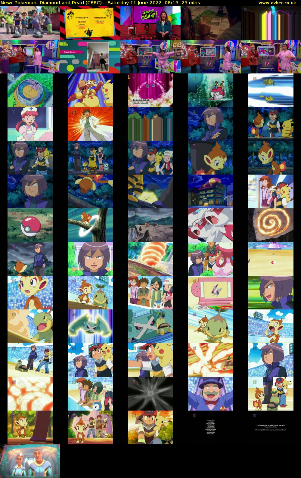 Pokemon: Diamond and Pearl (CBBC) Saturday 11 June 2022 08:15 - 08:40