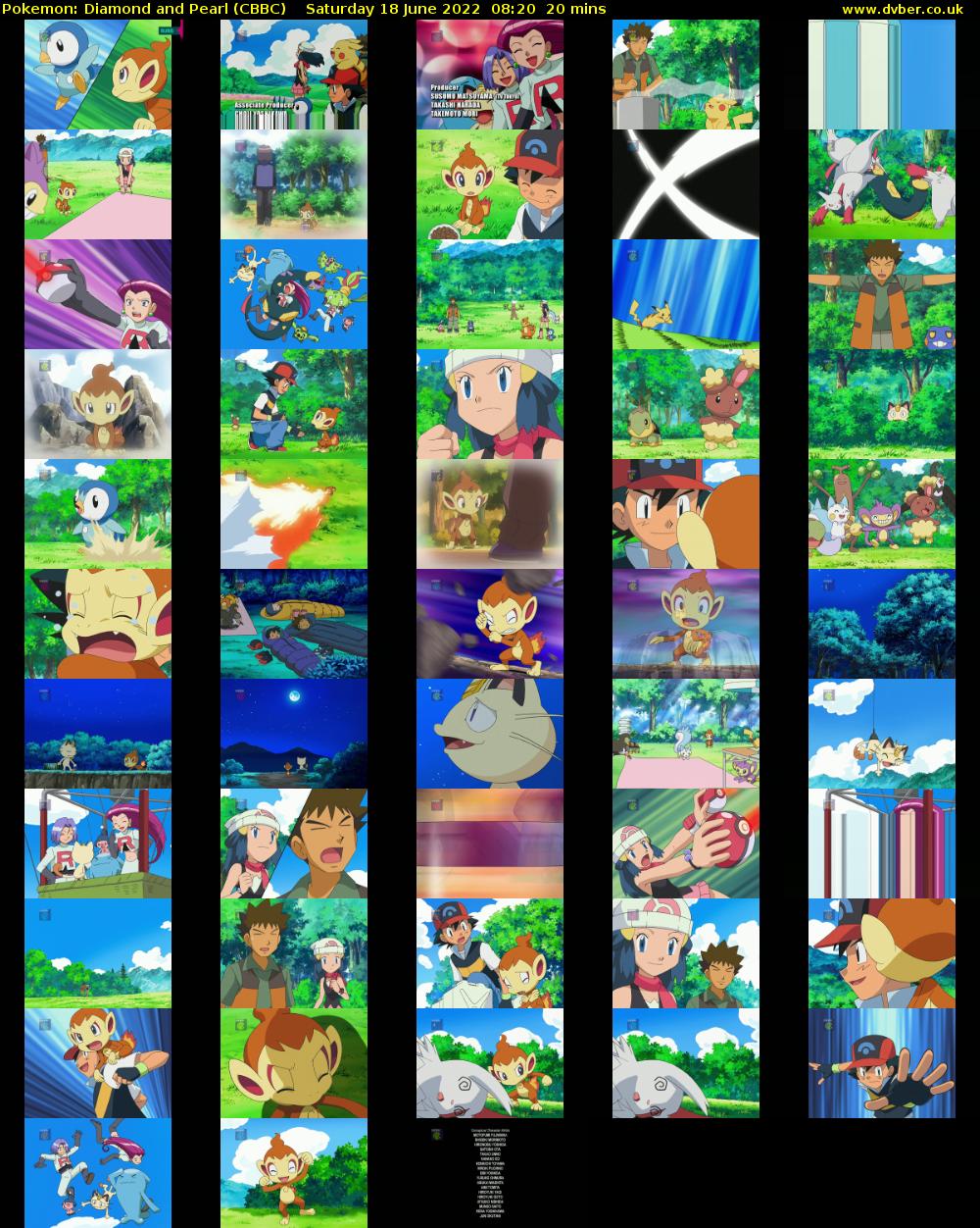 Pokemon: Diamond and Pearl (CBBC) Saturday 18 June 2022 08:20 - 08:40