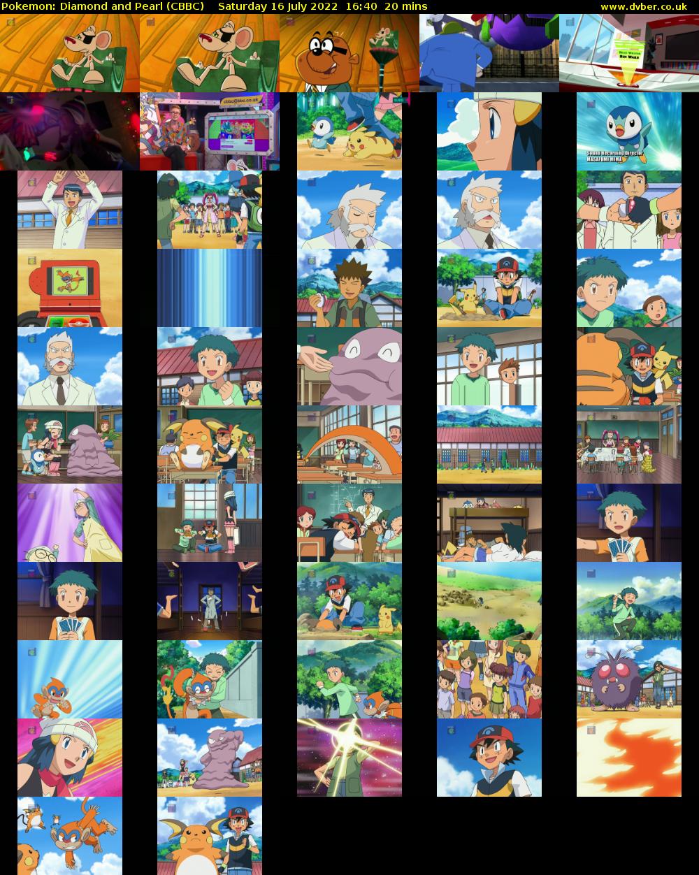 Pokemon: Diamond and Pearl (CBBC) Saturday 16 July 2022 16:40 - 17:00