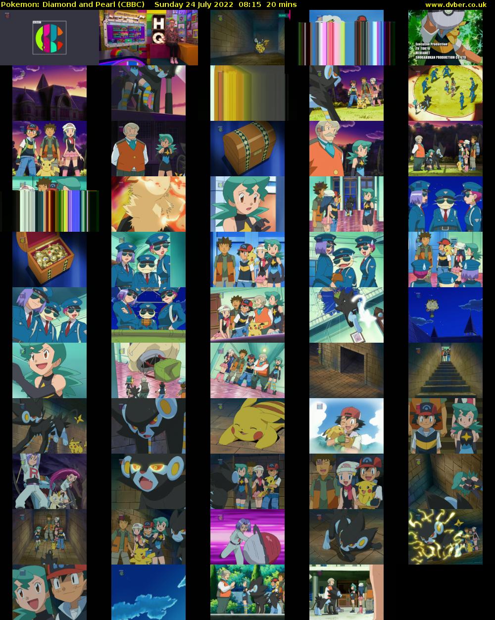 Pokemon: Diamond and Pearl (CBBC) Sunday 24 July 2022 08:15 - 08:35